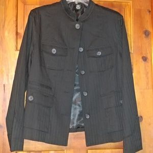 GNW black pinstripe jacket.